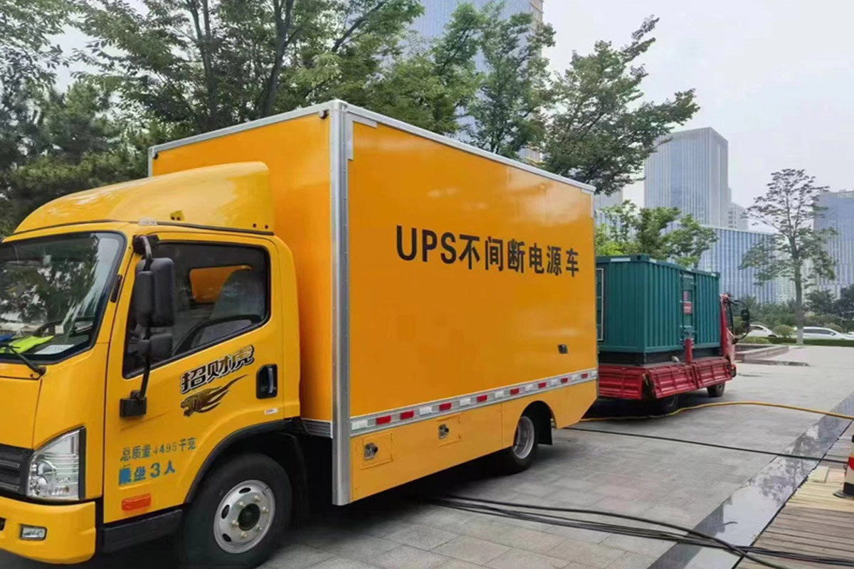 海兴发电机租赁施工现场